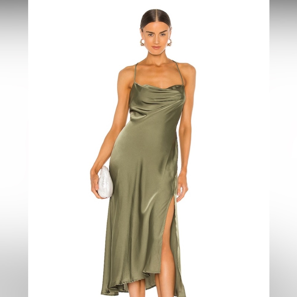 ASTR The Label Gaia Dress in Sage